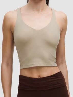 lululemon athletica Cream V-Neck Tank